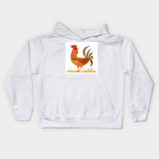 Patchwork Rooster Kids Hoodie